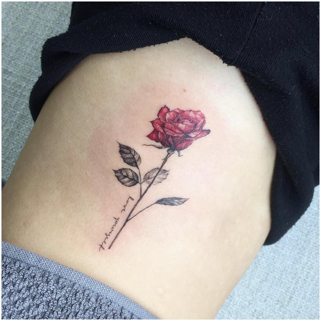Rose tattoo - The most beautiful rose tattoo patterns Picture 9