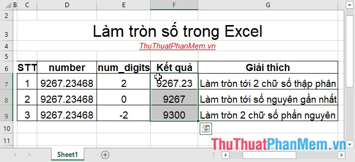 Round a number in Excel (ROUND function) Picture 2