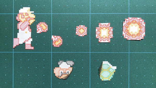 Round eyes with the perfect Super Mario Bros World 1-1 screen on the Japanese artist's notebook Picture 5