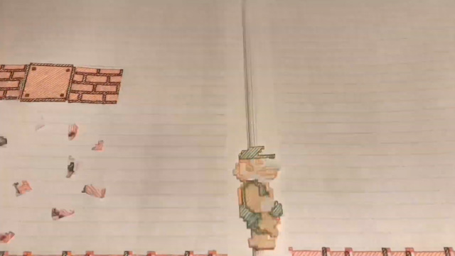 Round eyes with the perfect Super Mario Bros World 1-1 screen on the Japanese artist's notebook Picture 9