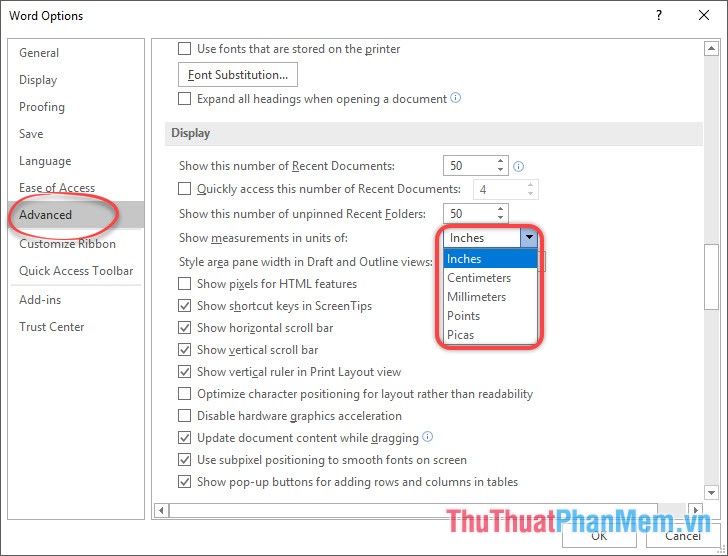 Ruler is displayed in Word 2010, 2013 and 2016 in Word Picture 6