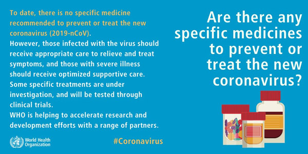 Rumors regarding the new Corona virus (2019-nCoV) and WHO answers Picture 3