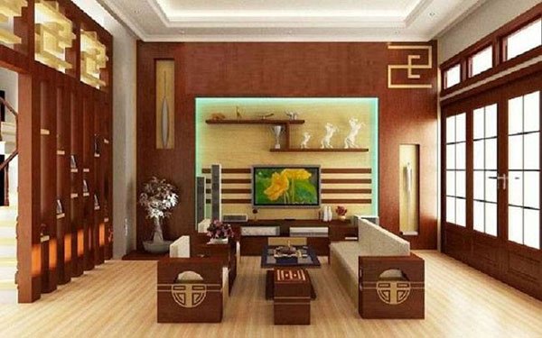 Sample living room level 4 with a beautiful wooden furniture Picture 7