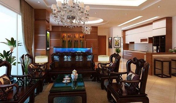 Sample living room level 4 with a beautiful wooden furniture Picture 9