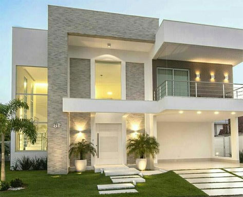 Samples of beautiful, modern 2-storey villa facades Picture 7