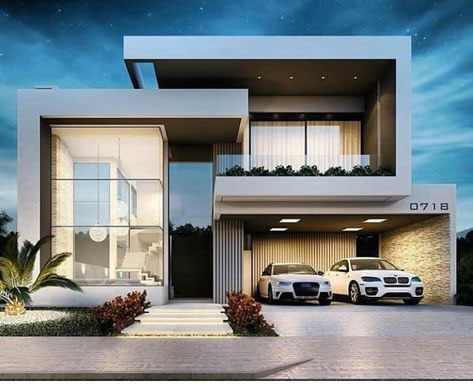 Samples of beautiful, modern 2-storey villa facades Picture 8
