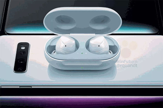 Samsung will release a new wireless headset, able to charge the back of the Galaxy S10 Picture 1