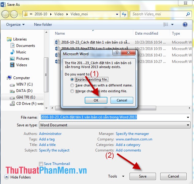 Save 1 existing text in Word Picture 9