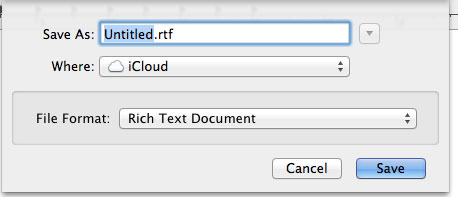 Save and share documents via iCloud Picture 3