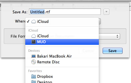 Save and share documents via iCloud Picture 5