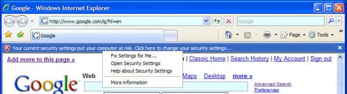 Say yes or no to Internet Explorer 7 (end) Picture 3