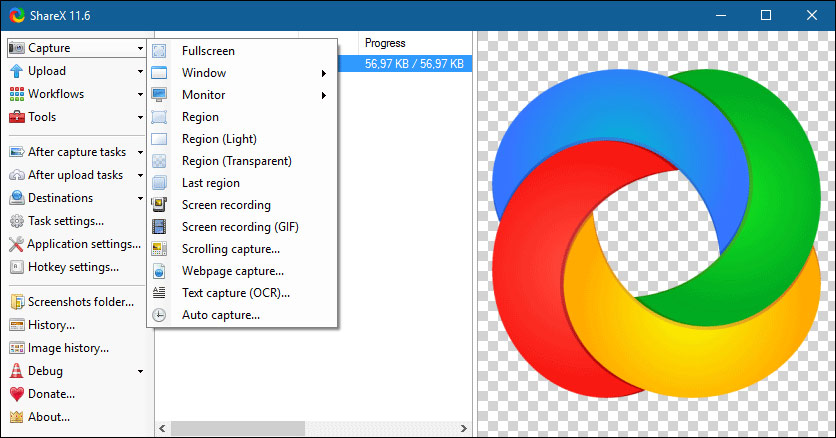 Screen capture tools for GIF screens for Windows 10 Picture 6