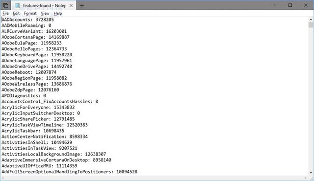 Search and activate hidden features in Windows 10 with Mach2 tool Picture 5