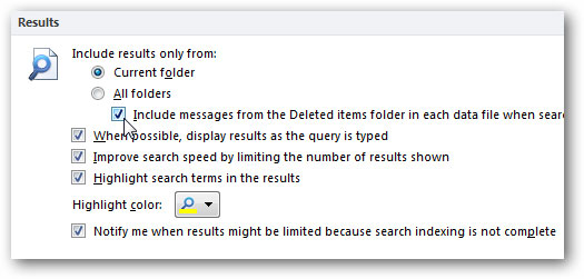 Search email easily in Outlook Picture 5