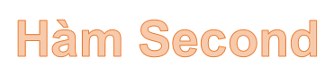 SECOND function - The function returns the second part of a time value in Excel Picture 1
