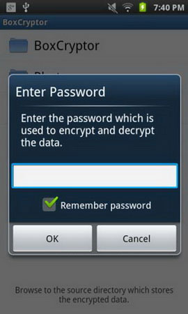 Secure data on DropBox with BoxCryptor Picture 4