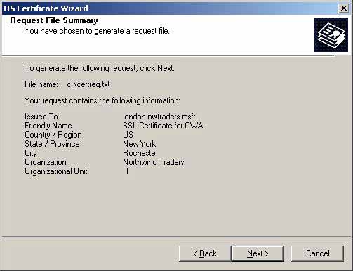 Secure Outlook Web Access using SSL Picture 9