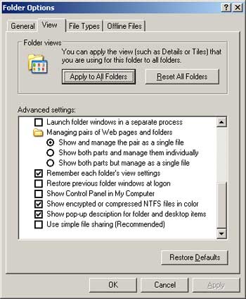 Secure personal data on Windows XP Picture 1