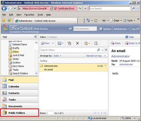 Security features of OWA (P.3) Picture 1