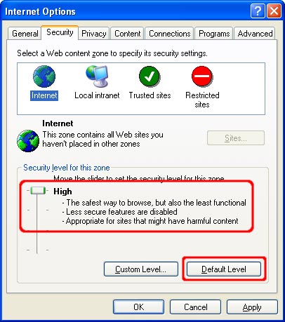 Security for Microsoft Internet Explorer Picture 2