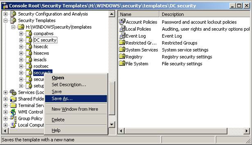 Security usage is available in Windows Server 2003 Picture 1