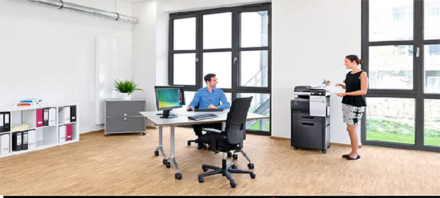 Select the location of the printer in the office Picture 4