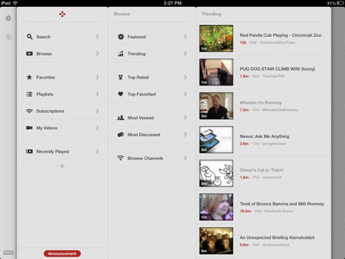 Select the YouTube viewing app for iPad Picture 2