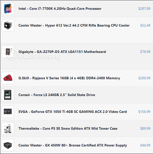 Self-assembling computers, build desktop computers (P1): Choose hardware Picture 2