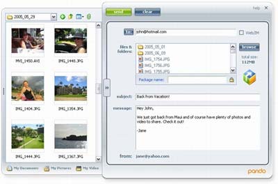 Send 1GB email attachment to Pando Picture 2