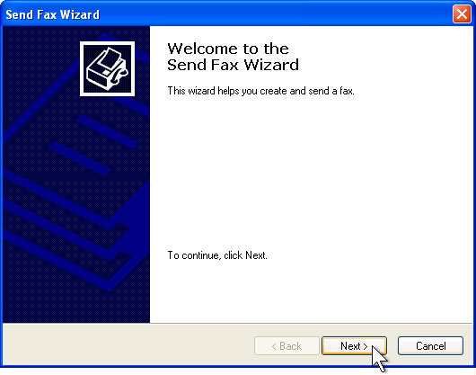 Send a fax from a Windows XP-based computer Picture 17