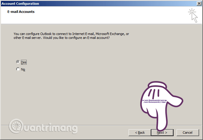 Send and receive Gmail messages with Outlook Picture 2