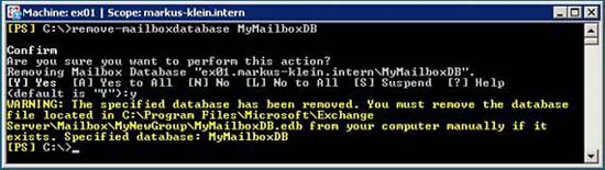 Server administration in Exchange 2007 using Powershell Picture 12