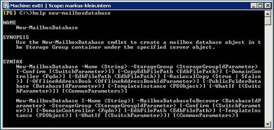 Server administration in Exchange 2007 using Powershell Picture 8
