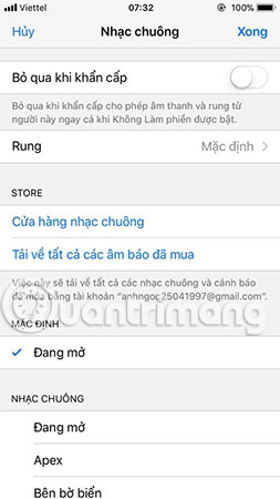 Set a message ringtone, call for each person on iPhone Picture 7