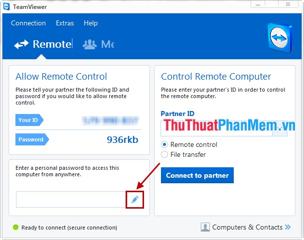 Set a password for Teamviewer - Set a password for Teamviewer Picture 2