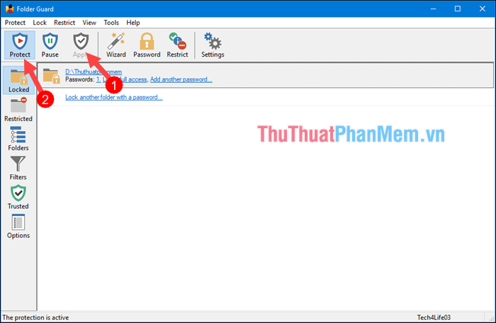Set a password for the folder, set a password for the folder or folder using Folder Guard Picture 13