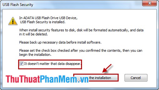 Set a password for the USB Picture 7