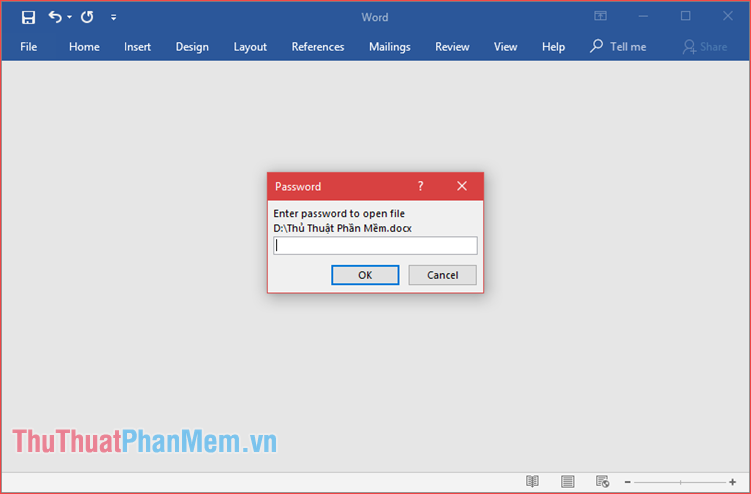 Set a password for Word, Excel, PowerPoint documents in Office 2016 Picture 7