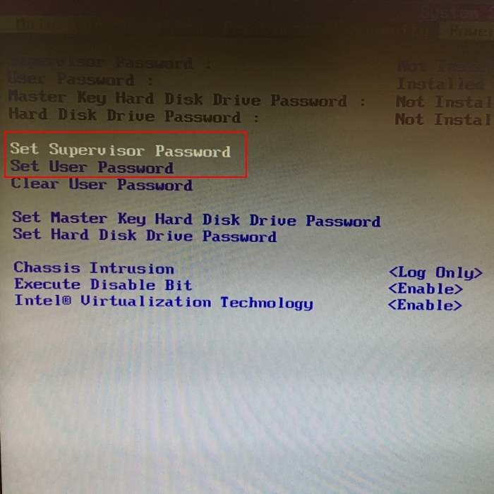 Set BIOS And UEFI Password To Protect Data On Your Windows 10 Computer