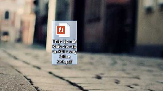 Set password for PDF file in Office 2013 Picture 6