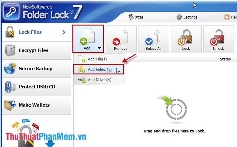 Set password / password for the folder Picture 5