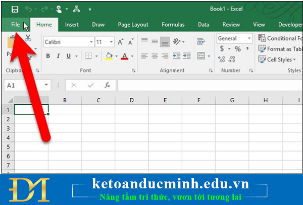 Set the default font and font size in Excel Picture 1