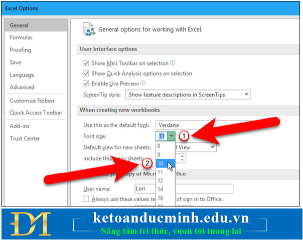 set-the-default-font-and-font-size-in-excel