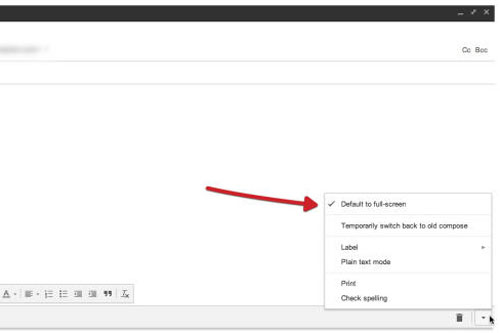 Set the Gmail editor window to zoom in by default Picture 3