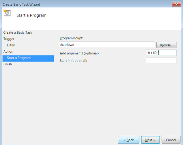 Set the shutdown or hibernate time for the computer Picture 5