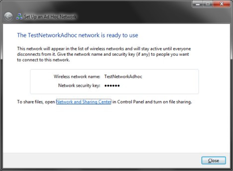 Set up Ad Hoc wireless network to play WiFi without software from your laptop Picture 10