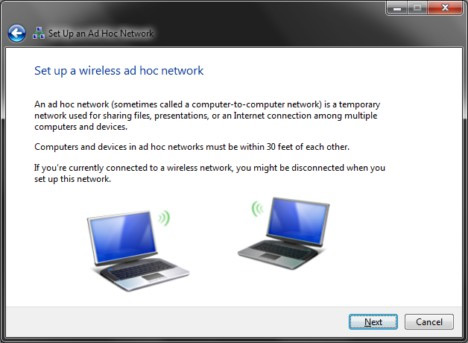 Set up Ad Hoc wireless network to play WiFi without software from your laptop Picture 7
