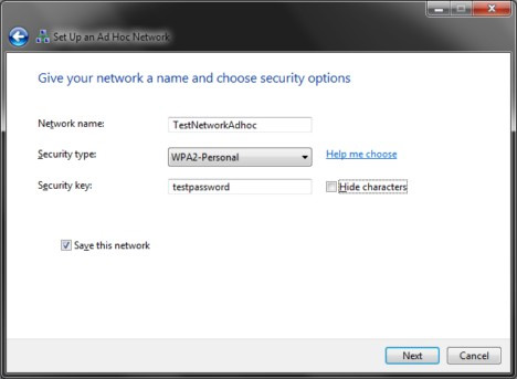 Set up Ad Hoc wireless network to play WiFi without software from your laptop Picture 8