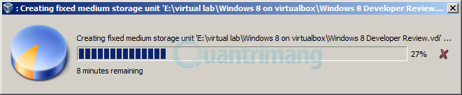 Set up and install Windows 8 on VirtualBox Picture 10