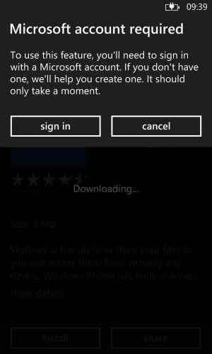 Set up and use SkyDrive on Windows Phone 8 Picture 7